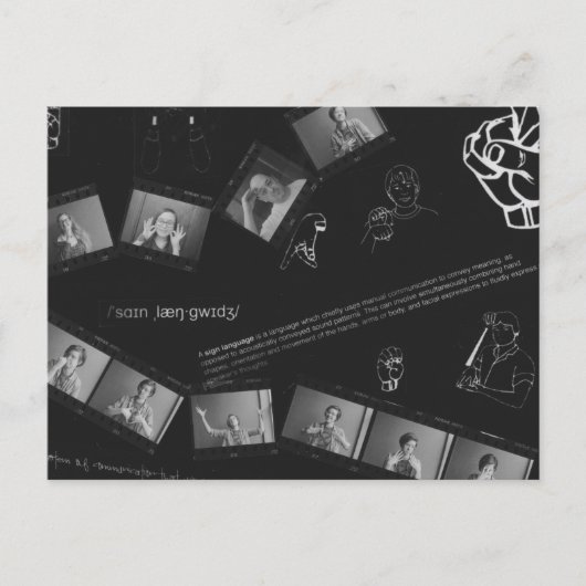Taal-fotogram Briefkaart (Voorkant)