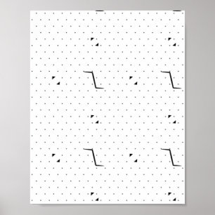 Taal, groen wit voetstuk bord poster
