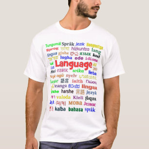 Taal in veel talen c t-shirt