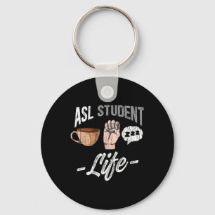Taal Kleding Dove Bewustwording Asl Student Plezie Sleutelhanger