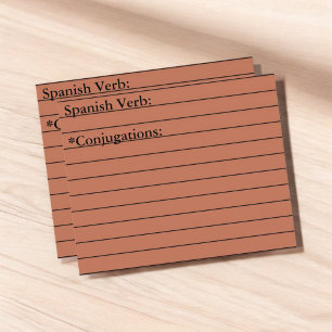 Taal Leren & Grammatica Flashcard Stationery