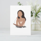 Taal ondertekenen ASL "Bedankt" Bedankkaart (Staand voorkant)