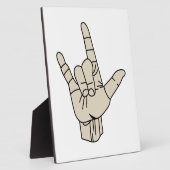 Taal ondertekenen fotoplaat (Zijkant)