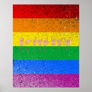 TAAL ONDERTEKENEN VOOR GELIJKHEID POSTER