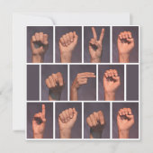 Taal Teken Opslaan Datum Kaart (Voorkant)