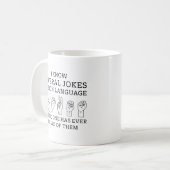 Taal tekenen koffiemok (Voorkant links)