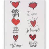 Taal van de Liefde  Sticker (Voorkant)