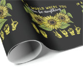 Taal van doaf Zonnebloem Cadeaupapier (Rol Hoek)