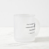 Taal van Facepalm Matglas Koffiemok (Voorkant rechts)