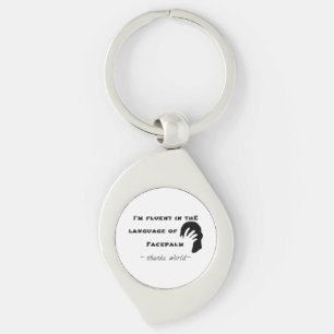 Taal van Facepalm Sleutelhanger