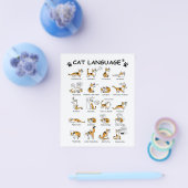 Taal van katten, grappige katjes, leuk katten cade flyer (Enkel)