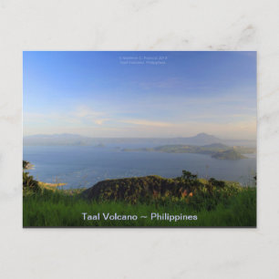Taal Volcano in het middaglicht in Tagaytay Briefkaart
