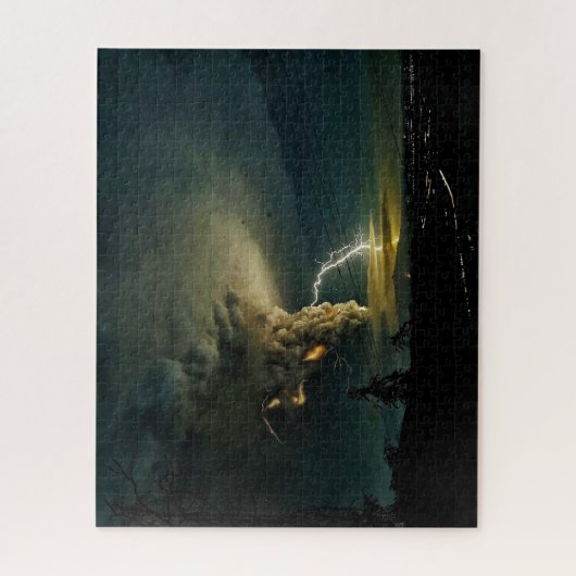 Taal Volcano Lightning Strike Legpuzzel (Verticaal)