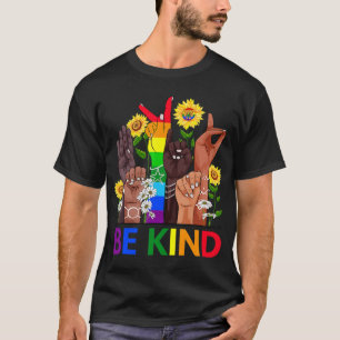 Taal voor gebaren met LGBTQ Gay Les P T-shirt