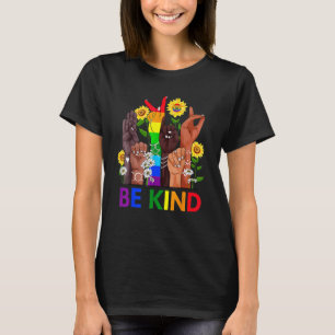 Taal voor gebaren met Lgbtq+ Gay Les T-shirt