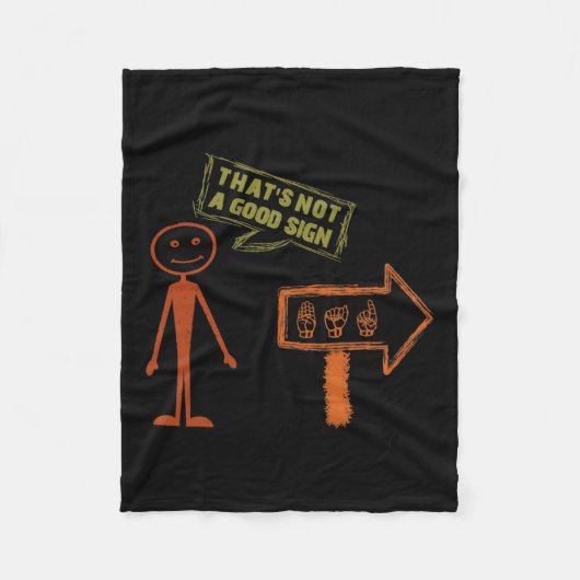 Taal vraagt Amerikaanse handpratende bewustzijnsle Fleece Deken (Voorkant)