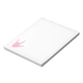 Taal waarvan ik hou dat je roze hartenblocnote ond notitieblok (Gedraaid)