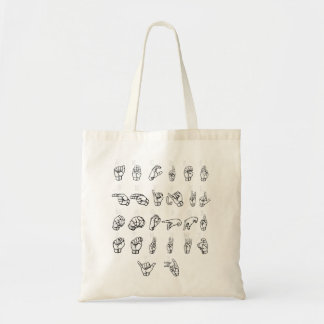 Taalalfabet voor ASL-tolk doof Tote Bag