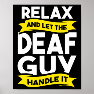 Taaldoofbewustzijn gehoorverlies en ASL Poster