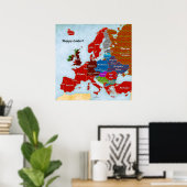 Taalkaart van Europa: Pasen Poster (Thuiskantoor)