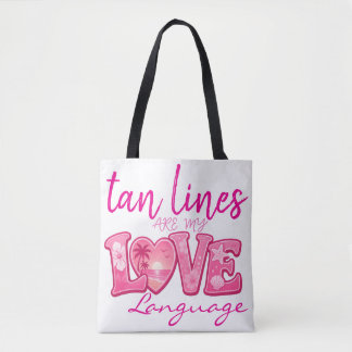 Taanlijnen zijn mijn liefdestaal tote draagtas