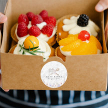 Taart bakken Marmer Bloemen Waterverf Visitekaartj