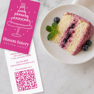 Taart Bakkerij Dessert Catering AANGEBOUDE QR Hand Visitekaartje