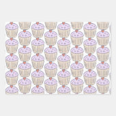 Taart | Ballonnen en Bunting Inpakpapier Vel (Voorkant 3)