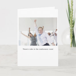 Taart in vergaderzaal Verjaardag Kaart