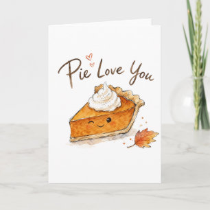 Taart Liefde Je Waterverf Thanksgiving Kaart