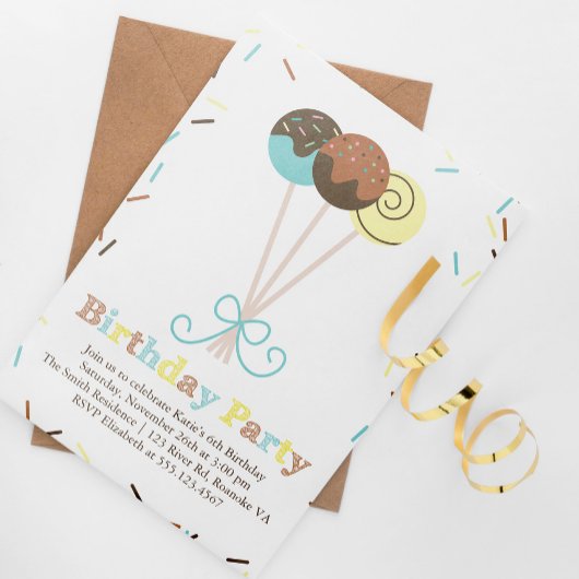 Taart Poppen en Sprinkles Verjaardag Kaart