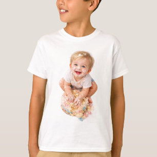 Taart Smash Baby Eerste Verjaardag T-Shirt