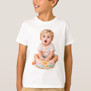 Taart Smash Baby Eerste Verjaardag T-Shirt