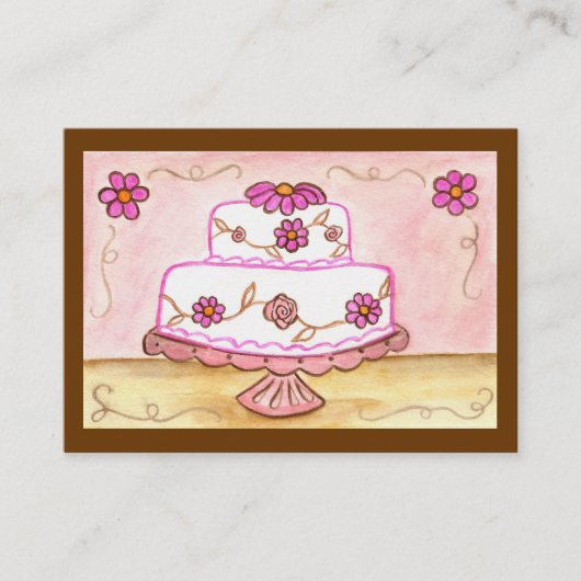 taart-Visitekaartje Visitekaartje (Voorkant)
