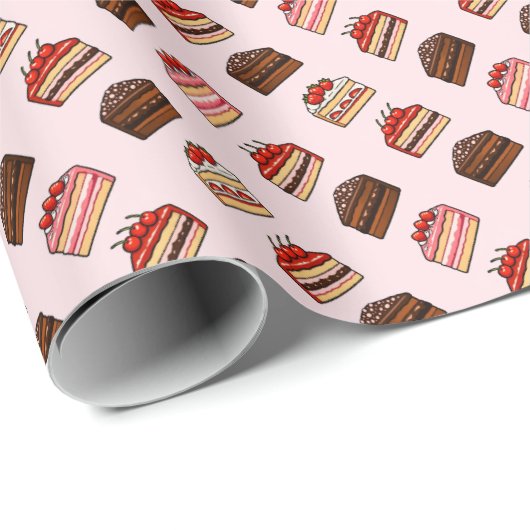Taarten Cadeaupapier (Rol Hoek)