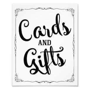 taarten en cadeaus voor bruiloft foto afdruk