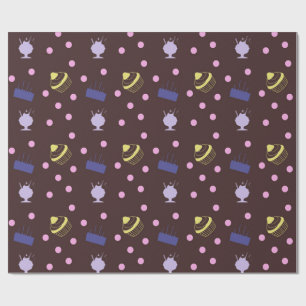 taarten en sundaes chocolade cadeaupapier