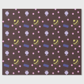taarten en sundaes chocolade cadeaupapier