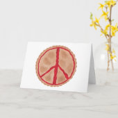 Taarten voor Vrede kersen vrede taart kaarten (Gele Bloem)