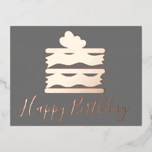 Taartpunt Happy Birthday Theel Folie Vakantie Feestdagen Briefkaart