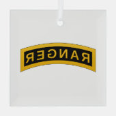 Tab van de Ranger-school Glas Ornament (Achterkant)