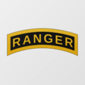 Tab van de Ranger-school  Raamsticker (Vel)