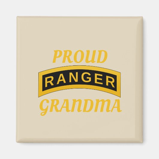 Tab van de Ranger-school voor het leger - Proud Gr Magneet (Voorkant)