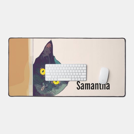 Tabac de conception de chat de Peeking Cute (Clavier et souris)