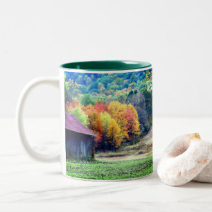 Tabak Barn Herfst Foliage - Aangepast Tweekleurige Koffiemok