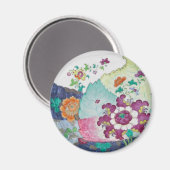  Tabak Blauwe witte, roze, ronde magneet (Voorkant / Achterkant)