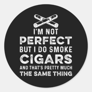 Tabak Cigar Smoker Humidor Cutter Cigars Lover G Ronde Sticker
