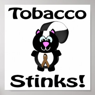 Tabak Stinkt kunk Awareness Design Poster