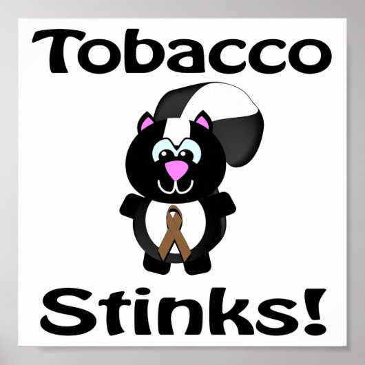 Tabak Stinkt kunk Awareness Design Poster (Voorkant)