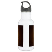 Tabak Sunburst Grainy Wood Background Waterfles (Achterkant)